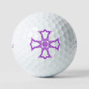 Pelotas De Golf Cruz cristiana rosa