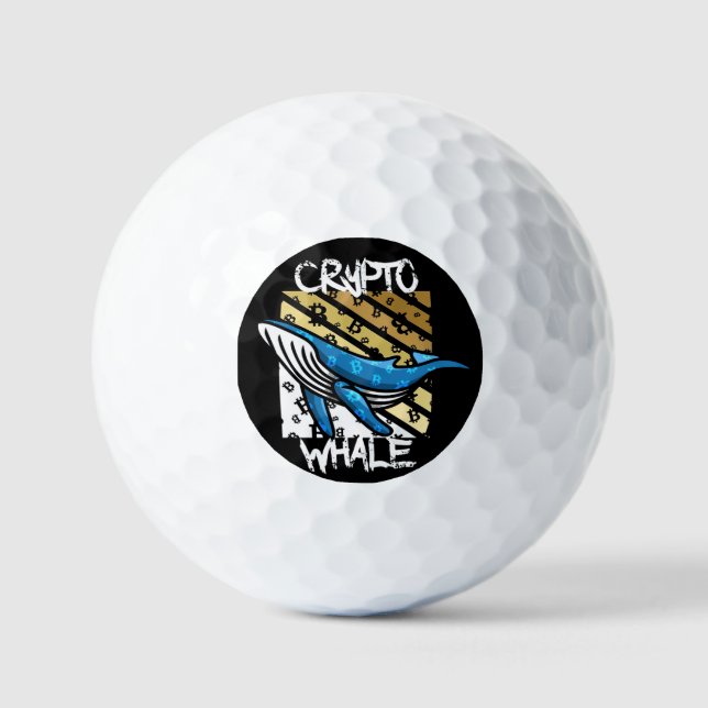 Pelotas De Golf Crypto Btc Whale - Moneda Cripta (Anverso)