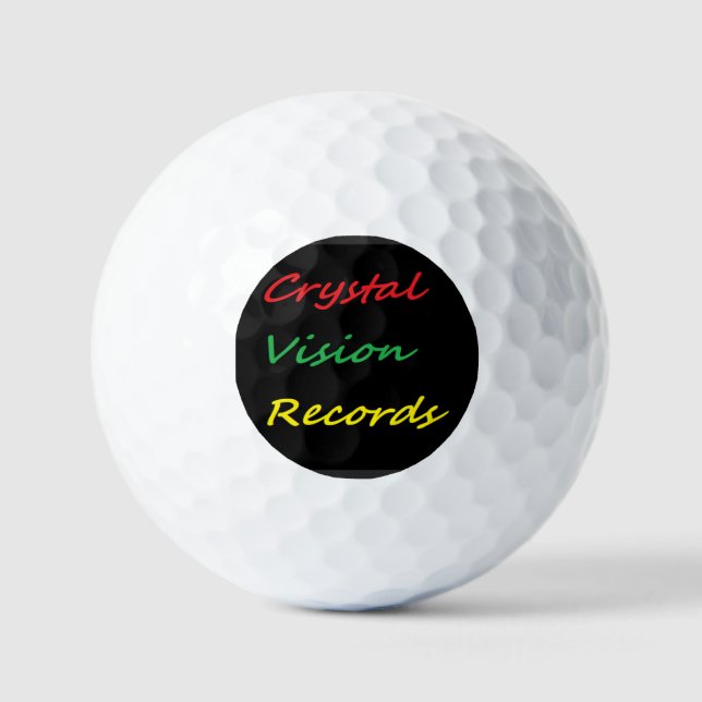 pelotas de golf crystal vision records (Anverso)
