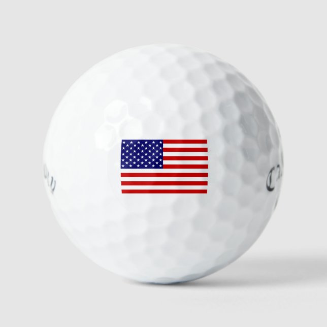 Pelotas De Golf css gbcnt de bandera de EE.UU. (Anverso)