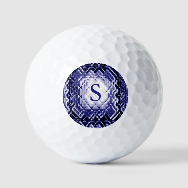 Pelotas De Golf Cuadrado dimensional-Navy-S (Anverso)