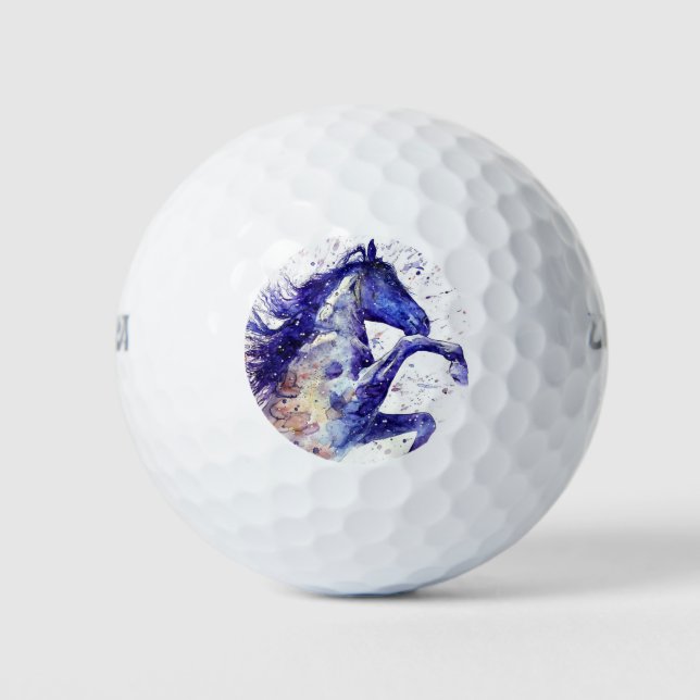 Pelotas De Golf Cuadros artísticos de acuarela (Anverso)