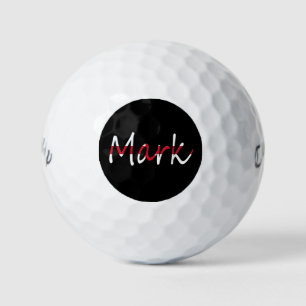 Pelotas De Golf Cualquier nombre sobrepuesto en la bandera inglesa