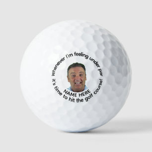 Pelotas De Golf Cuando Me Siento Bajo Las Parrilladas De Golf Pers