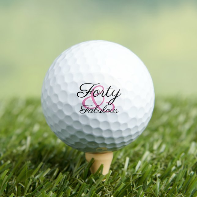 Pelotas De Golf Cuarenta y Fabuloso Cumpleaños 40 (Camiseta in situ)