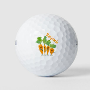 Pelotas De Golf Cuarteto de zanahoria cantante lindo ilustracion p