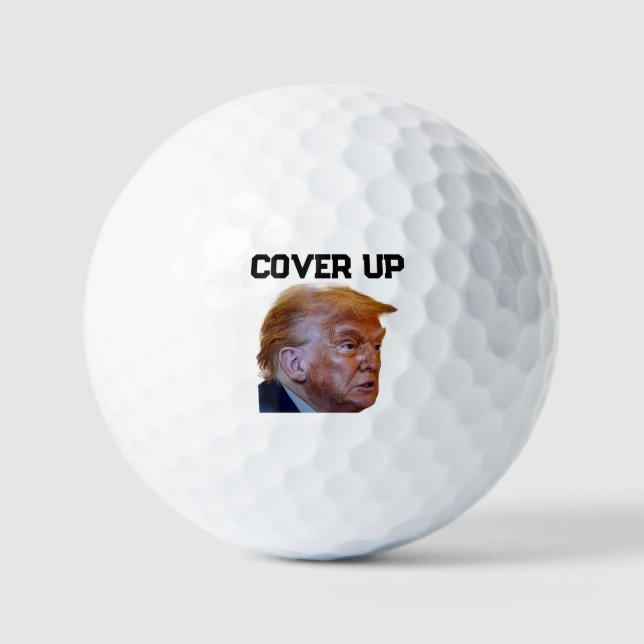 Pelotas de Golf Cubrir Arriba Trump (Anverso)