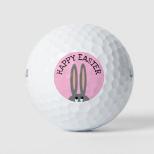Pelotas De Golf Cuchillo Feliz Pascua Bunny Pink Golf