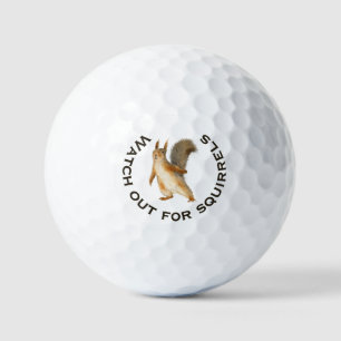 Pelotas De Golf Cuidado con las ardillas divertidas ardillas marro