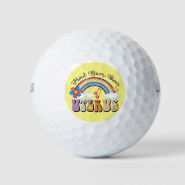 Pelotas De Golf Cuidado con su propia Uterus Feminist Pro Choice R