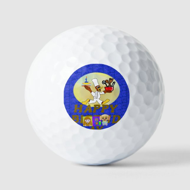 Pelotas De Golf Cumpleaños (Anverso)
