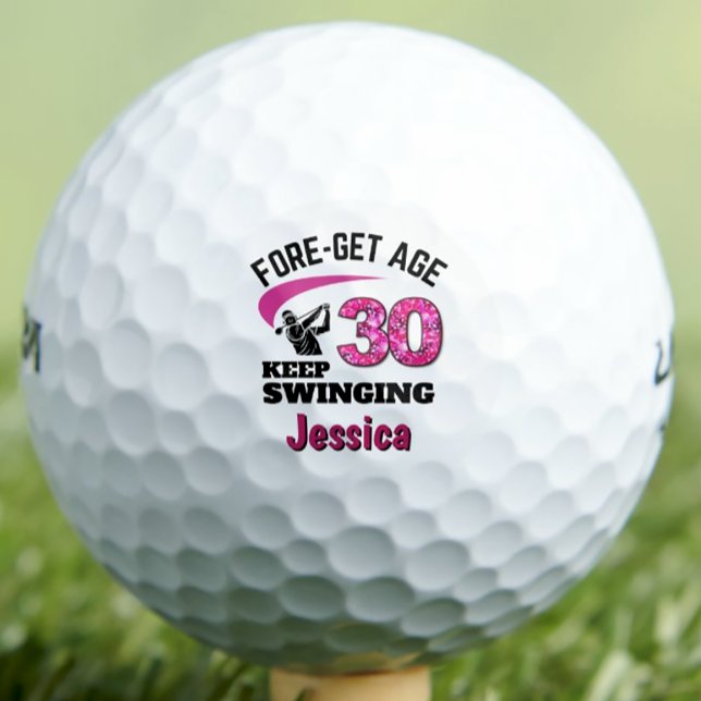 Pelotas De Golf Cumpleaños 30 personalizado - Edad de ganarse 30 a (Subido por el creador)