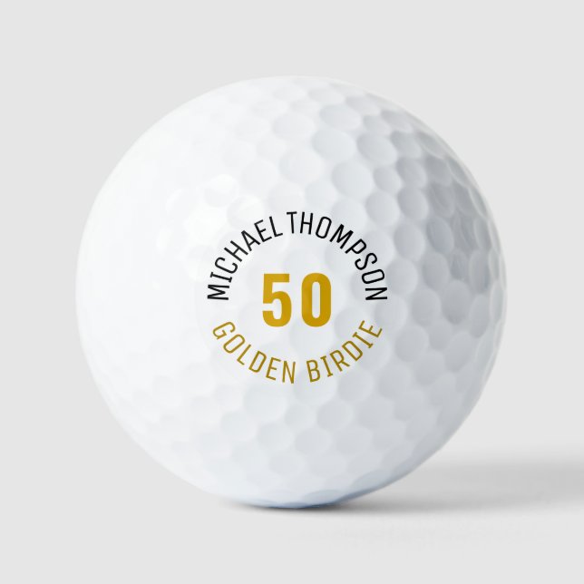Pelotas De Golf Cumpleaños 50 personalizado (Anverso)