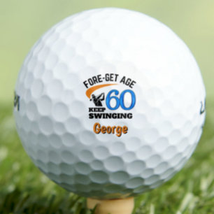 Pelotas De Golf Cumpleaños 60 para abuelo - Regalo clásico de 60 a