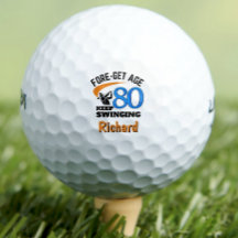 pelotas de golf cumpleaños 80 años regalo divertid