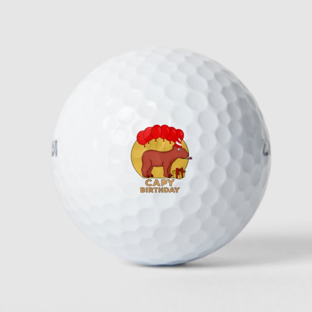 Pelotas De Golf Cumpleaños de Capy (Anverso)