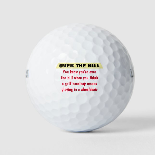Pelotas De Golf Cumpleaños de cuarentones y más (Anverso)