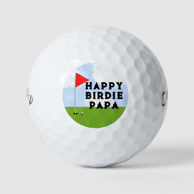 Pelotas De Golf Cumpleaños de Golf Personalizado (Anverso)