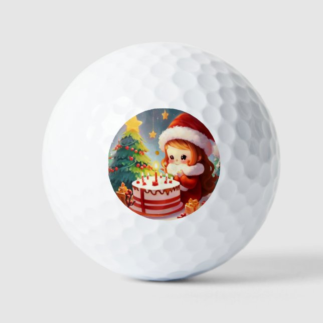 Pelotas De Golf Cumpleaños de los navidades (1) (Anverso)