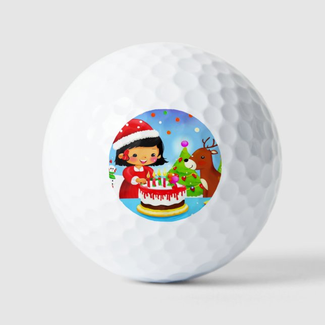 Pelotas De Golf Cumpleaños de los navidades (7) (Anverso)