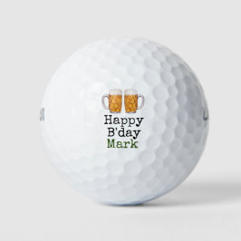 Pelotas De Golf Cumpleaños del golf con la cerveza