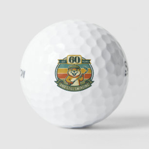 Pelotas De Golf Cumpleaños divertido de 60 años