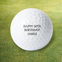 Pelotas De Golf Cumpleaños Golfer Funny 30 feliz Humor de papá