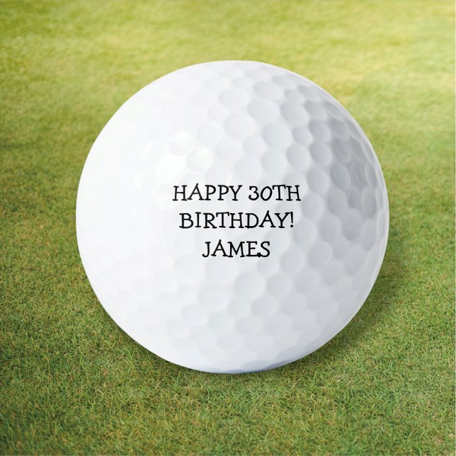 Pelotas De Golf Cumpleaños Golfer Funny 30 feliz Humor de papá (Subido por el creador)