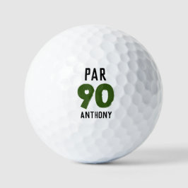 Pelotas De Golf Cumpleaños Golfer Funny 90th happy Dad Par