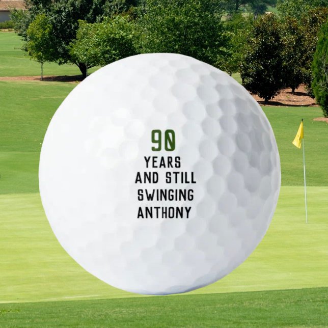 Pelotas De Golf Cumpleaños Golfer Funny 90th happy Dad Par (Subido por el creador)