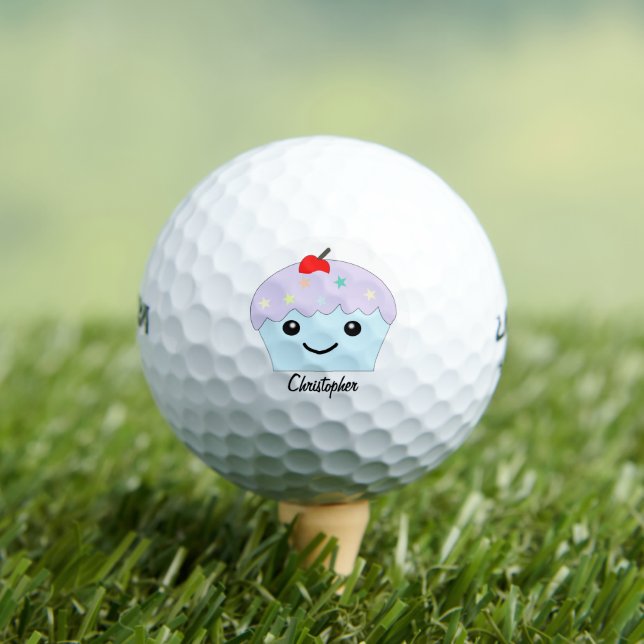Pelotas De Golf Cupcake Design (Camiseta in situ)