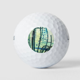 Pelotas De Golf Curvas azules