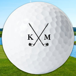 Pelotas De Golf Custom Create Golfer Personalize Monogram Initials