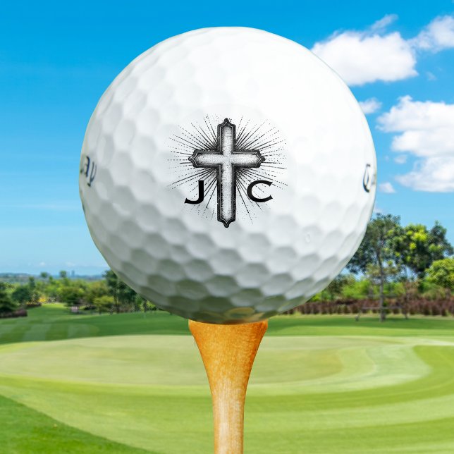 Pelotas De Golf Custom Create Your Own Christian Faith (Christian Faith Cross Golf Ball.
Monogrammed with golfers initials. )