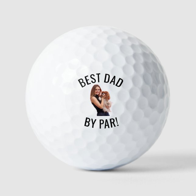 Pelotas De Golf Custom Face Best Dad By Par New Dad Personalized G (Anverso)