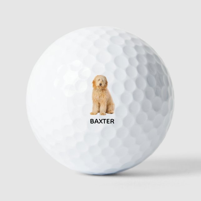 Pelotas De Golf Custom Goldendoodle Photo (Anverso)