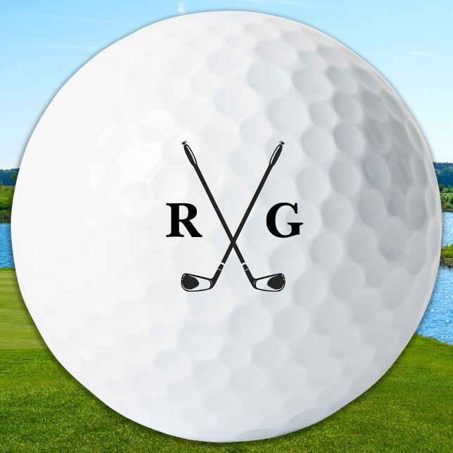 Pelotas De Golf Custom Golfer Personalized 2 Monogram Initials (Subido por el creador)