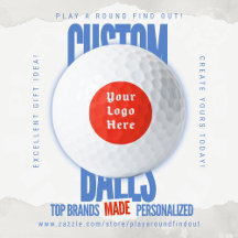 Custom Logo Golf Branding Retro Badge Tournament