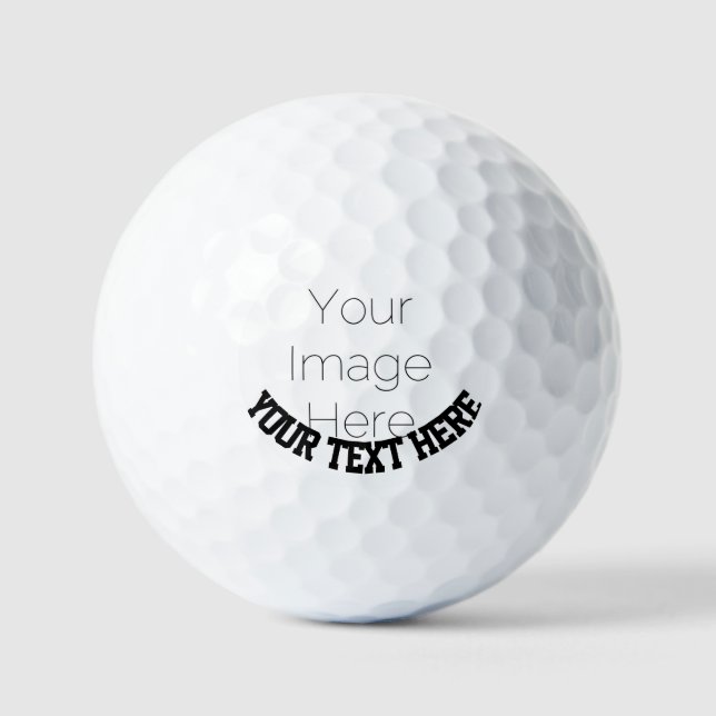 Pelotas De Golf Custom Photo – Personalized text (Anverso)