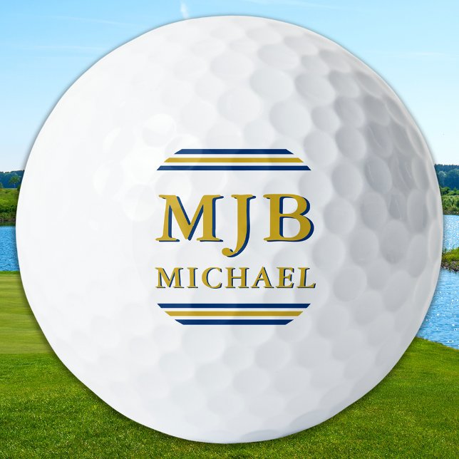 Pelotas De Golf Custom Three Initial Monogram Golfer Personalized (Subido por el creador)