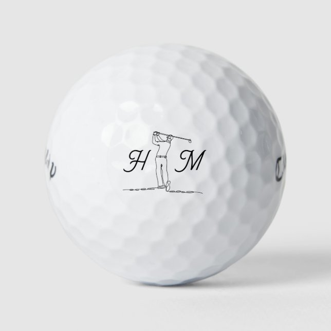 Pelotas De Golf Customizable Fun Birthday Father's Day Gift  (Anverso)