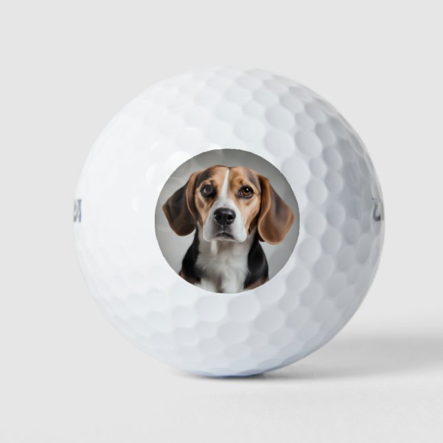 Pelotas De Golf Cute Beagle (Anverso)
