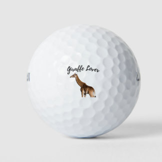 Pelotas De Golf Cute Brown Giraffe