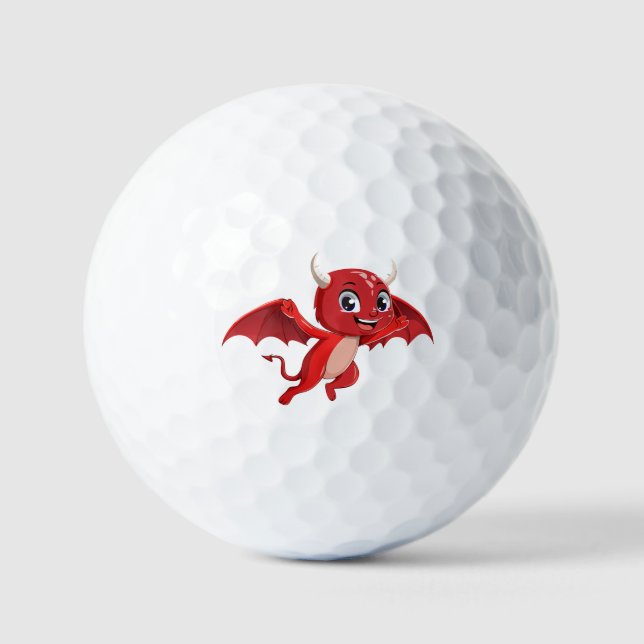 Pelotas De Golf Cute cartoon flying devil (Anverso)
