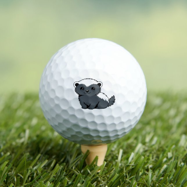 Pelotas De Golf Cute Cartoon Honey Badger (Camiseta in situ)