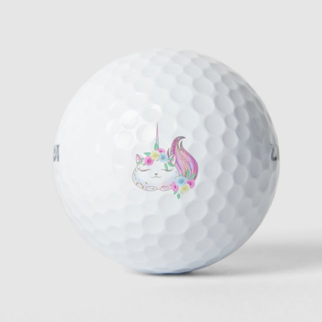 Pelotas De Golf Cute Caticorn (Anverso)