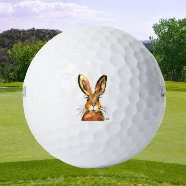 Pelotas De Golf Cute conejo marrón liebre de conejo Niños del bosq (Subido por el creador)
