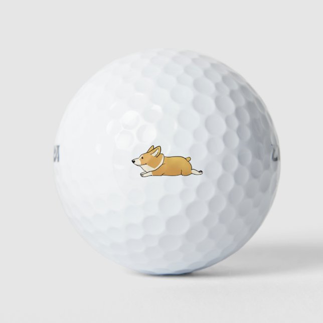 Pelotas De Golf Cute Corgi (Anverso)