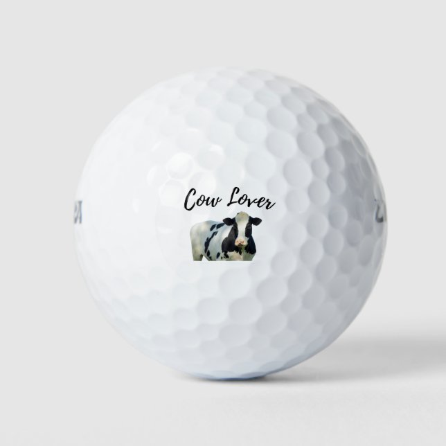 Pelotas De Golf Cute Cow (Anverso)