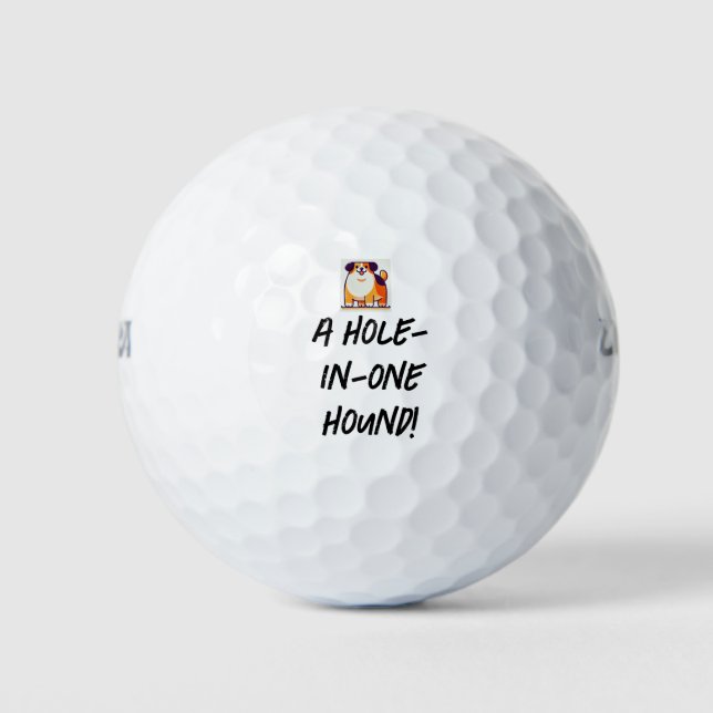 Pelotas De Golf Cute Doggy Golf Balls (Anverso)